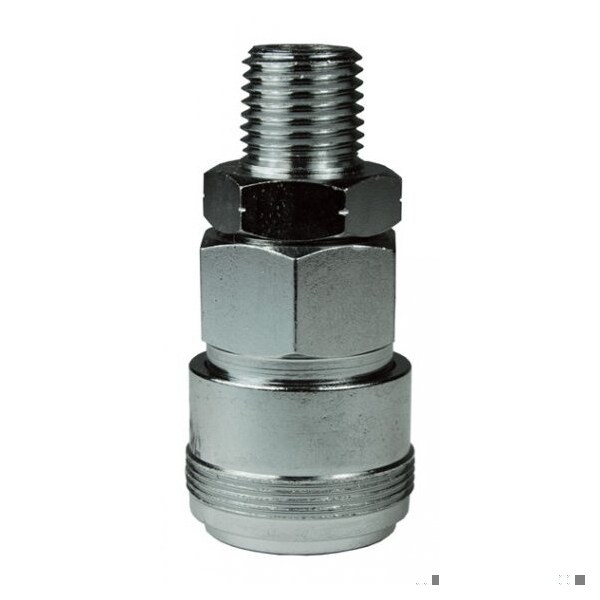 NK Series Industrial Japanese Male Quick Disconnect Pneumatic Coupler, 1/4-19 Nominal, 300 psi Press